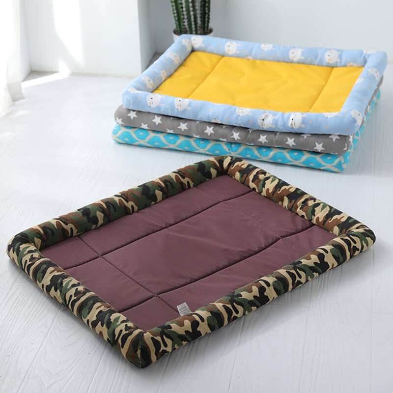 

1pc Random Color Contrast Binding Pet Mat, Multicolor