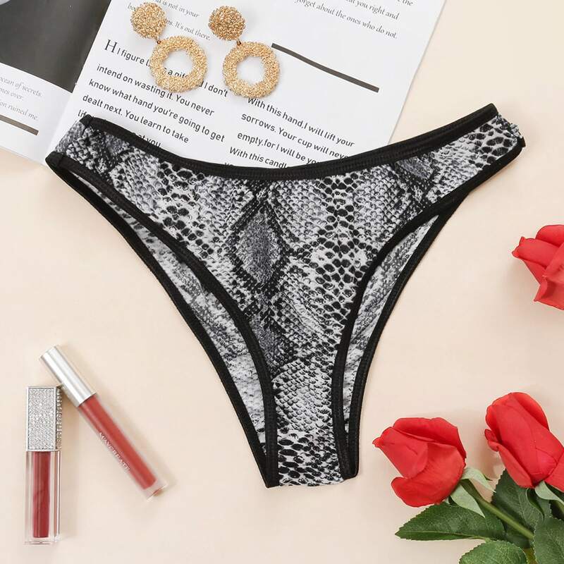 

Snakeskin Print Panty, Multicolor