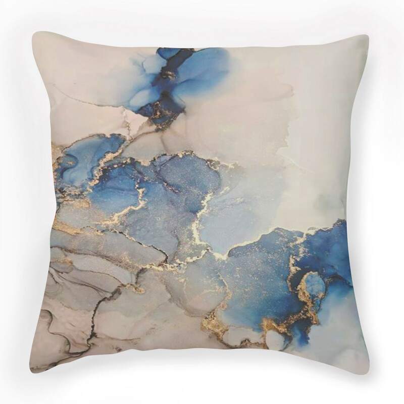 

Marble Pattern Cushion Cover Without Filler, Multicolor