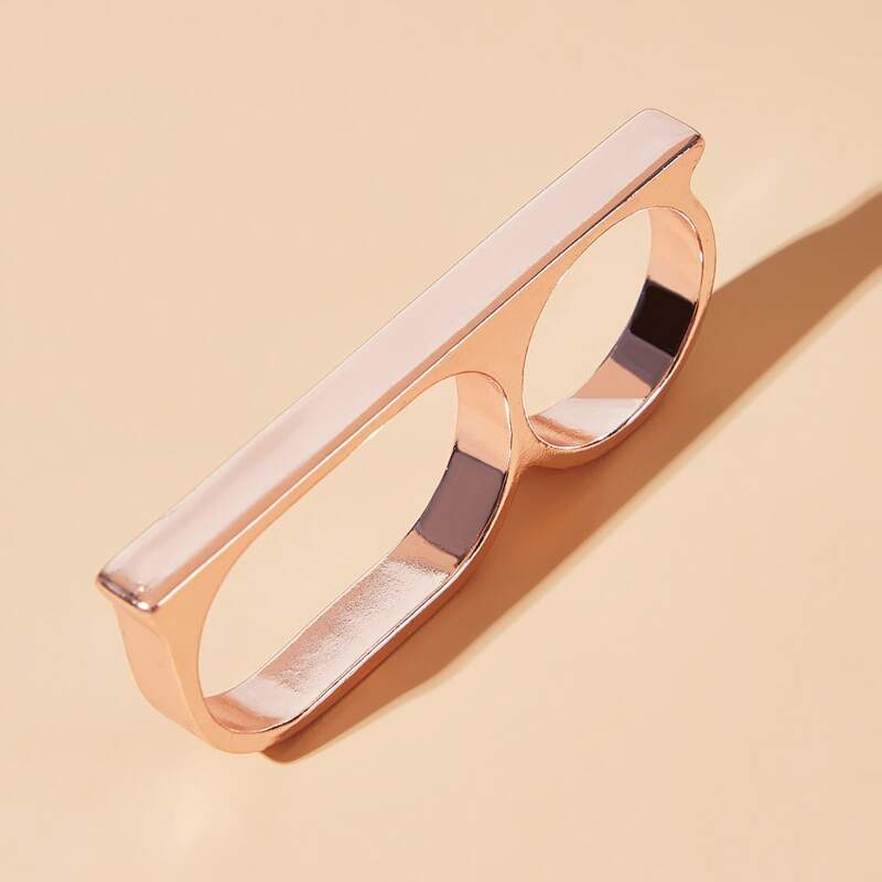 

1pc Linked Ring, Rose gold