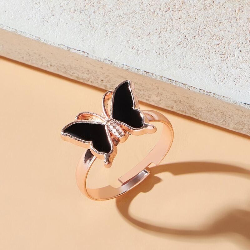 

1pc Butterfly Ring, Gold