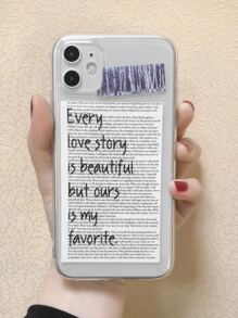 Letter Graphic Clear Case Compatible With iPhone15/15Plus/15Pro/15Promax - Multicolor - View 2