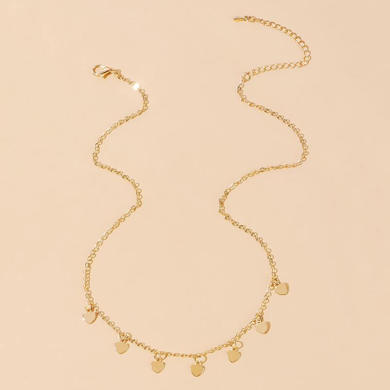 

Heart Pendant Necklace, Gold