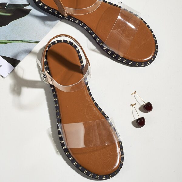 

Clear Ankle Strap Sandals