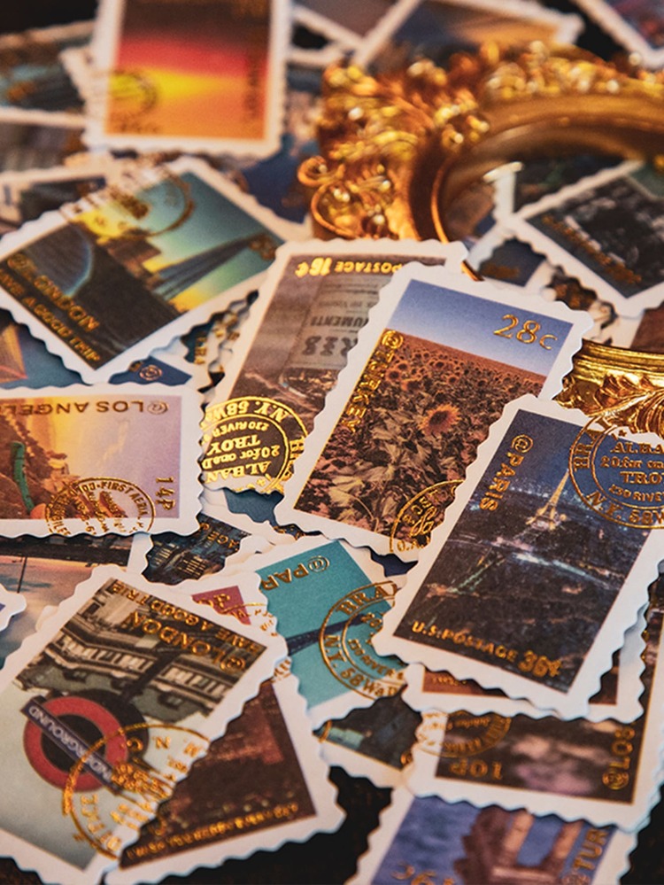 60pcs Los Angeles Landscape Sticker - Multicolor - View 4