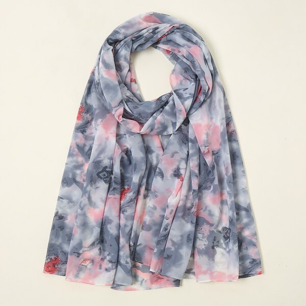 

Tie Dye Pattern Scarf, Multicolor