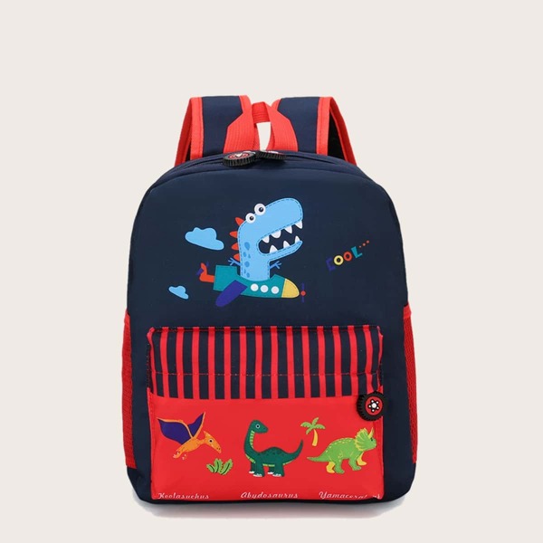 

Boys Cartoon Graphic Backpack, Red