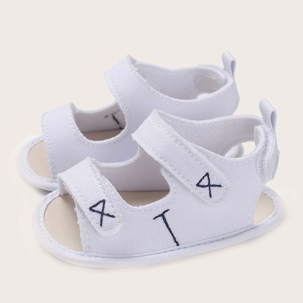 

Baby Boy Velcro Strap Sandals, White