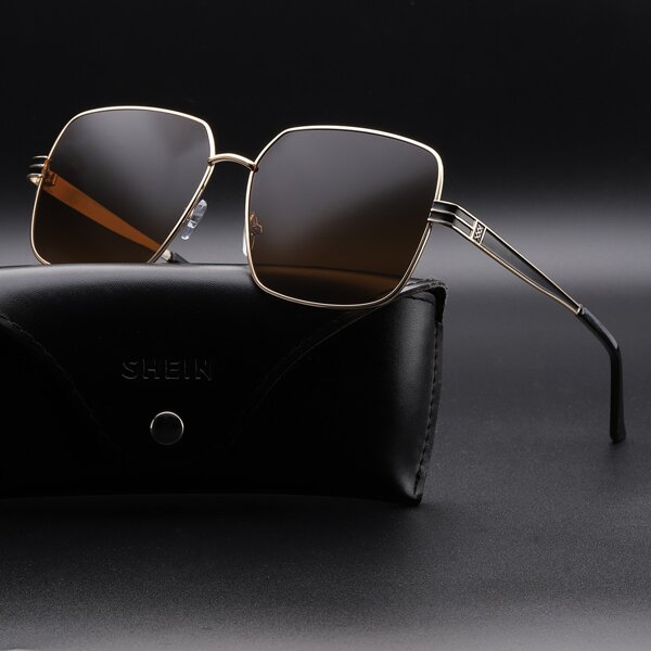 

Men Metal Frame Sunglasses, Brown