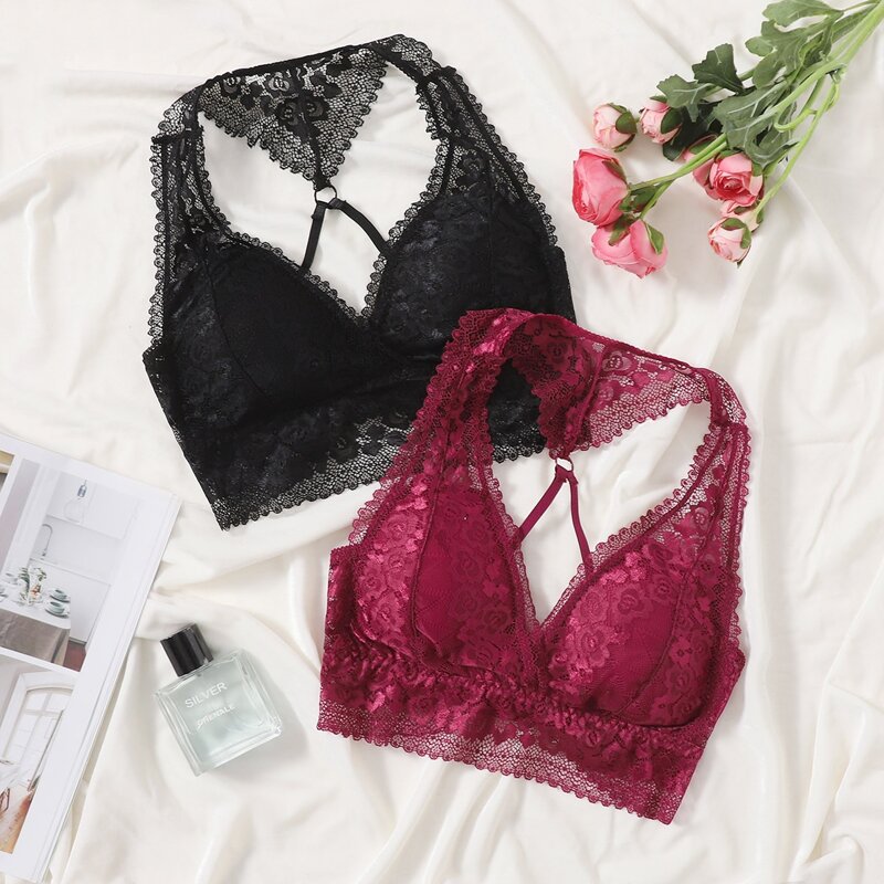 

2pack Floral Lace Bra Set, Multicolor