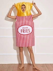 薯條造型服飾 - 紅白色 - 查看 1