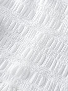 SHEIN Toddler Girls Button Front Ruffle Hem Blouse