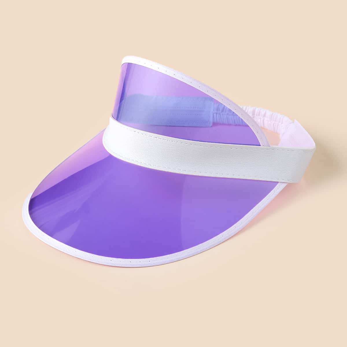 

Simple Clear Visor Hat, Purple