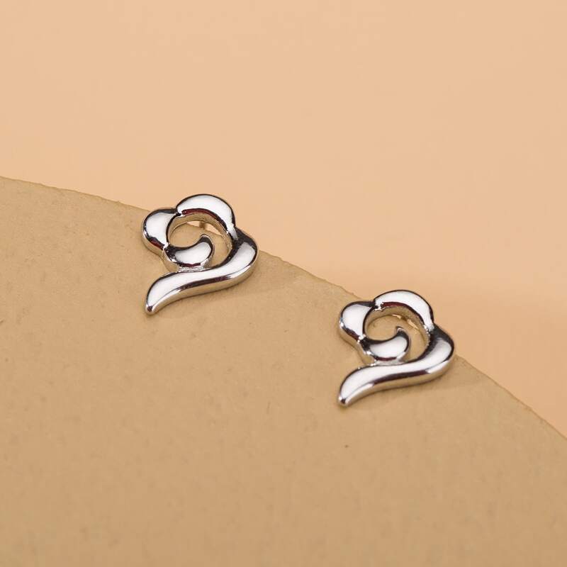 

Cloud Stud Earrings, Silver