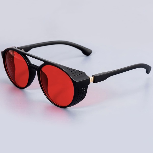 

Men Tinted Lens Sunglasses, Red