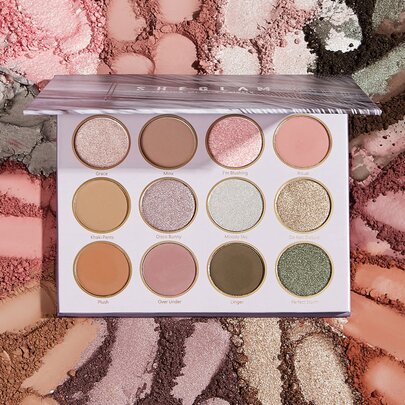 SHEGLAM Mauve-Olous Palette 12 色霧面閃光眼影盤高光澤驚艷防暈染均勻著色專業絲般順滑易佩戴眼影眼影 品牌 美容 化妝 化妝品 適合女性與女孩 完美搭配夏季春季 Y2K 時尚 流行 生日 母親節禮物 假期 派對準備就緒 最佳顏色