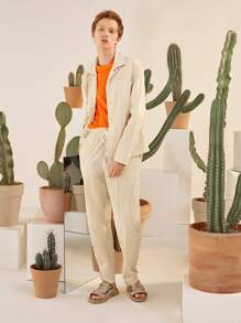 Manfinity Men Neon Orange Mesh Tank Top - Orange - View 5