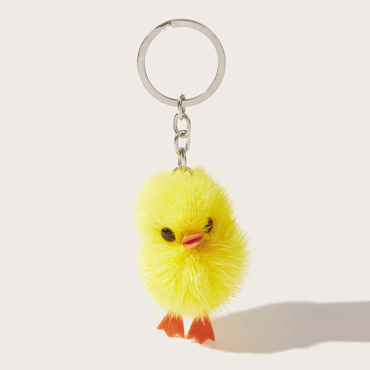 

Cartoon Duck Fluffy Bag Charm, Yellow
