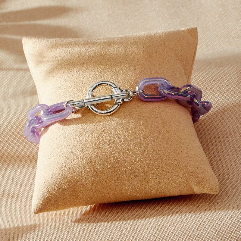 

Holographic Chain Bracelet, Purple
