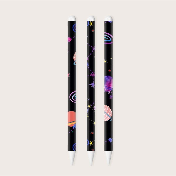 

Стикер Apple Pencil 2nd с рисунком планеты 1 лист, Многоцветный