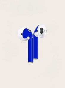 1sheet Airpods Skin Sticker - Royal Blue - View 1