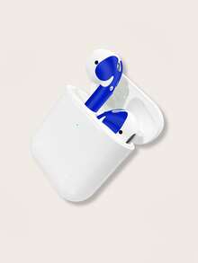 1sheet Airpods Skin Sticker - Royal Blue - View 2