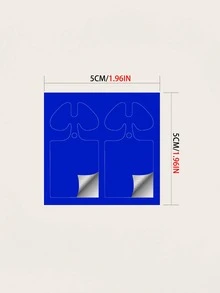 1sheet Airpods Skin Sticker - Royal Blue - View 4