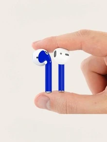 1sheet Airpods Skin Sticker - Royal Blue - View 6