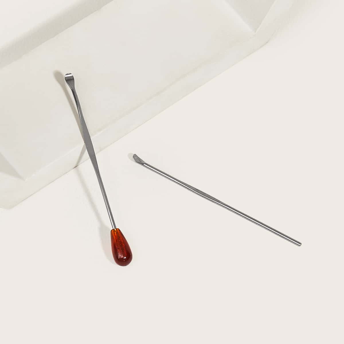 

2pcs Stainless Steel Ear Pick, Silver