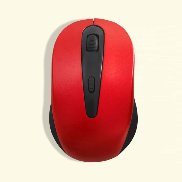 

Color Block Wireless Mouse, Red