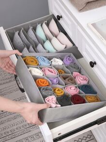 3入組內衣收納盒套裝 - 灰色 - 查看 3