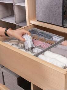 3入組內衣收納盒套裝 - 灰色 - 查看 9