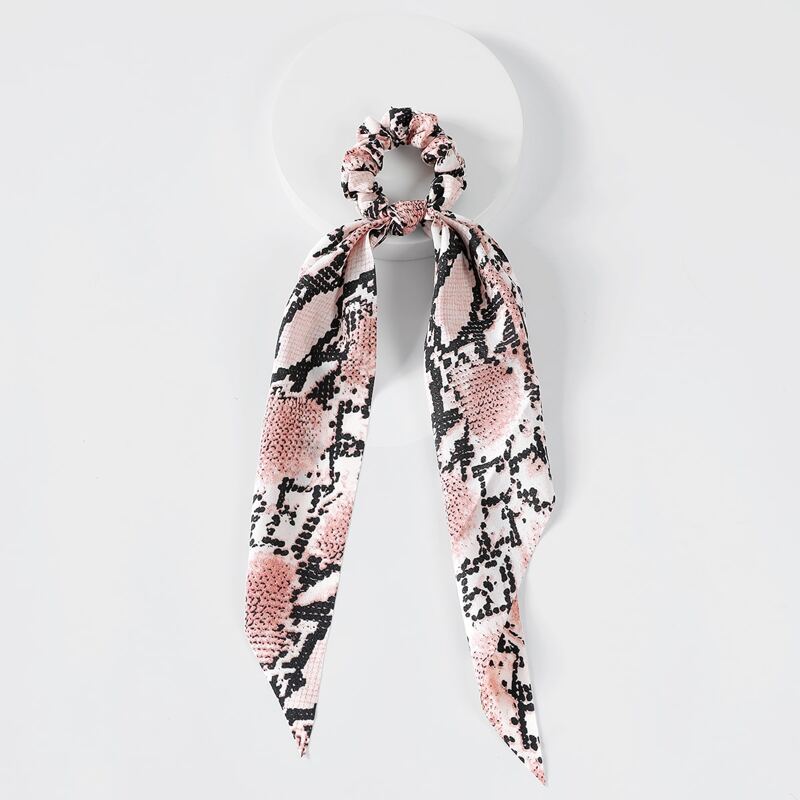 

Snakeskin Pattern Scrunchie Scarf, Multicolor