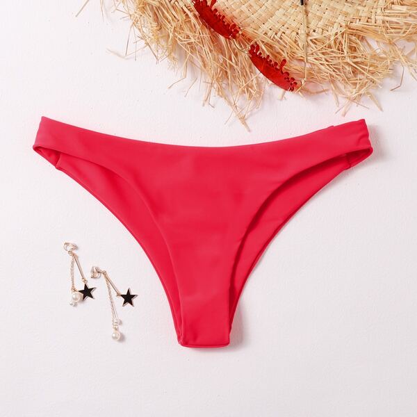

Solid bikini Panty, Red