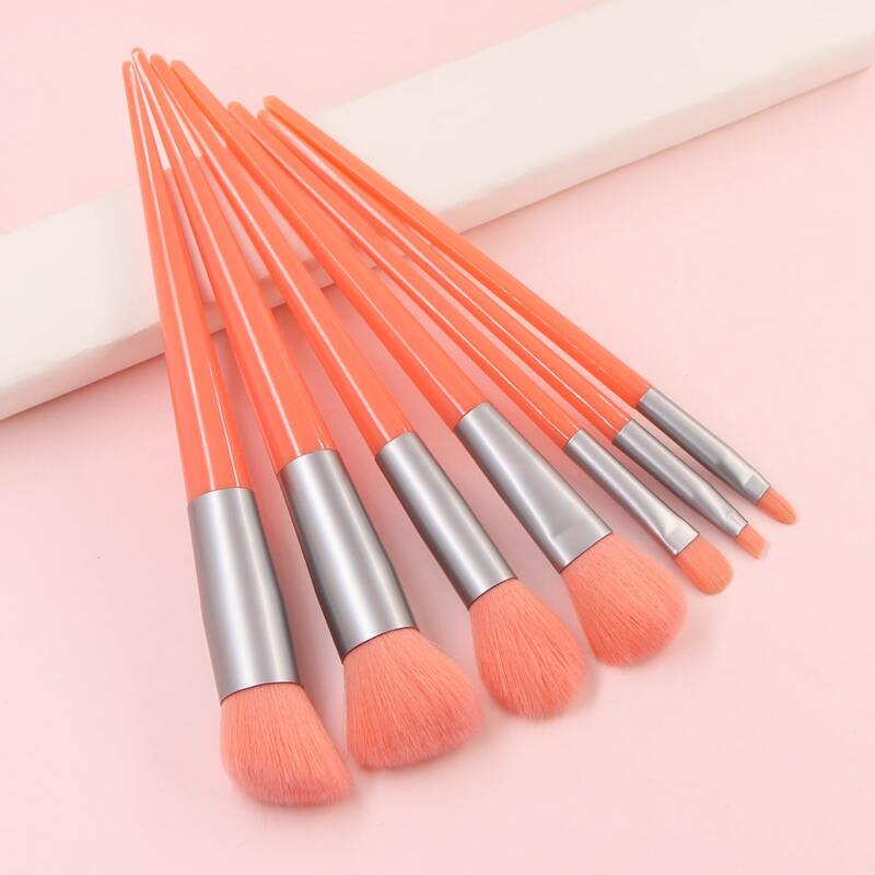 

7pcs Makeup Brush Set, Pink