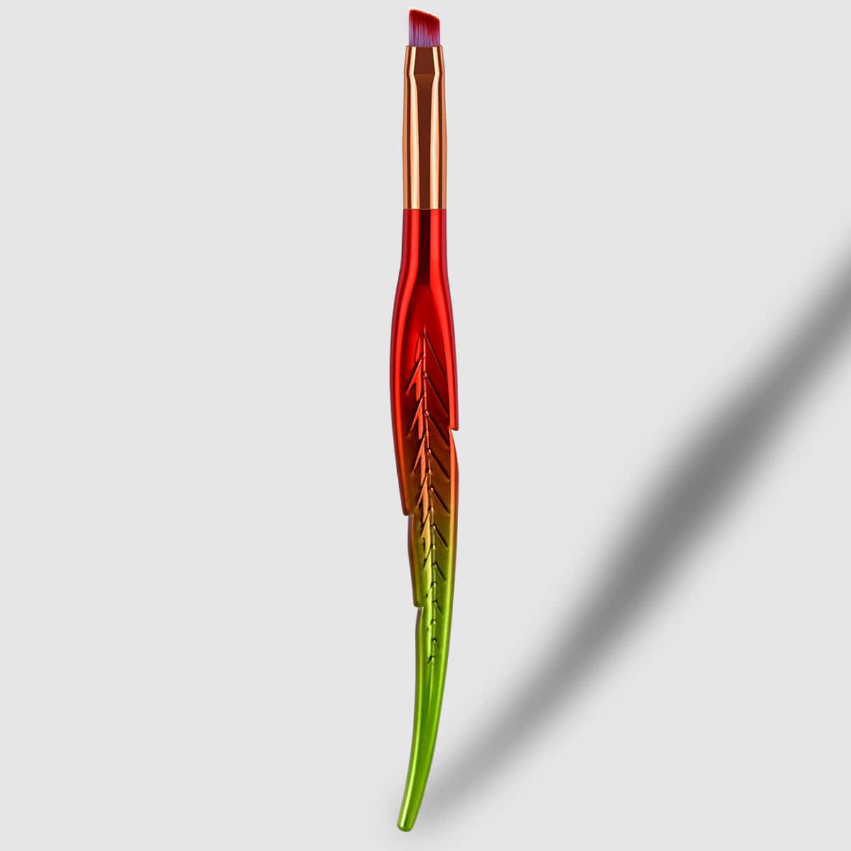 

Feather Design Eyebrow Brush, Red