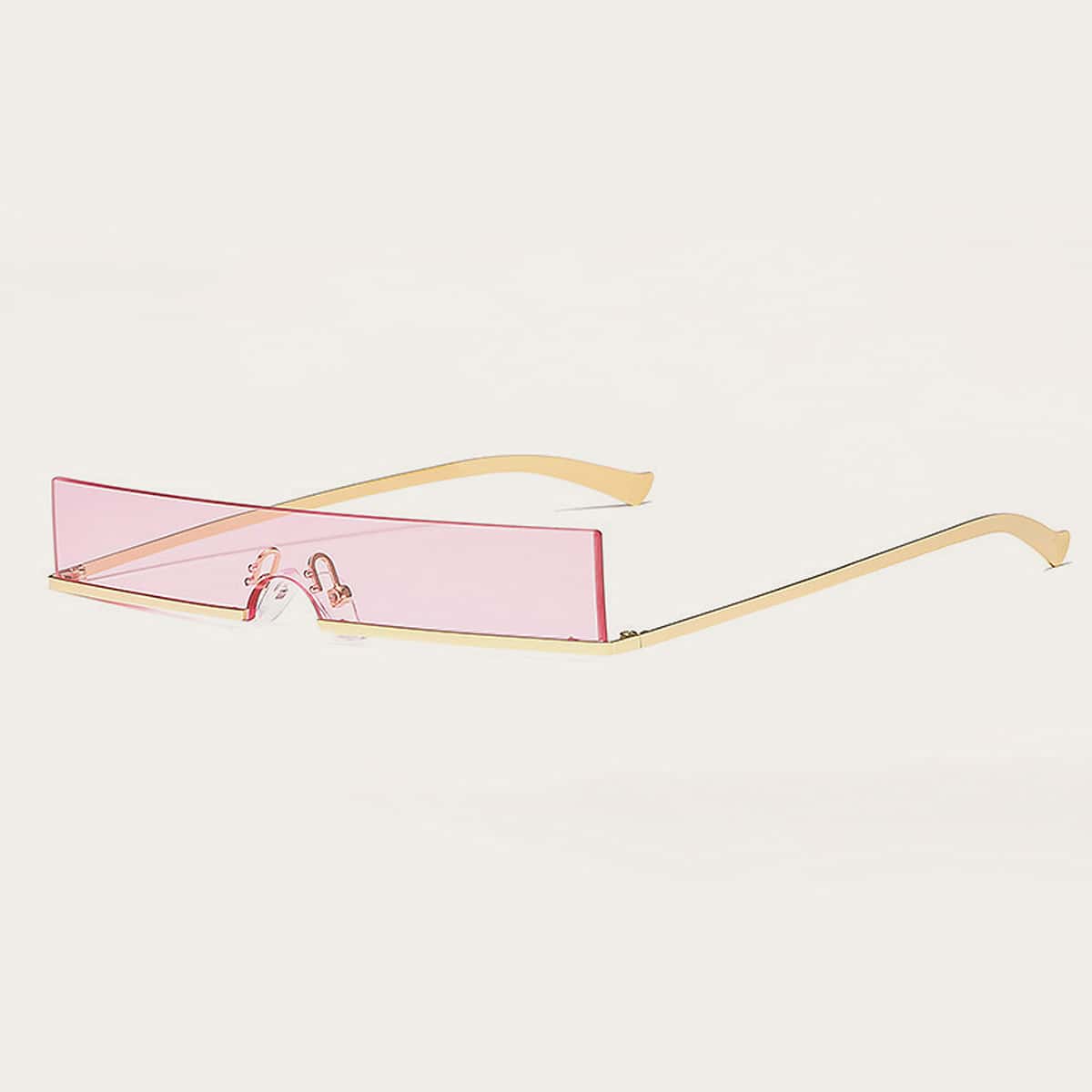 

Rimless Flat Top Sunglasses