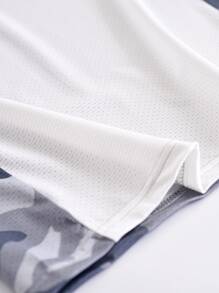 男孩迷彩圖案背心上衣和運動短褲 - 彩色 - 查看 4