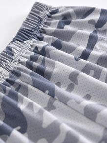 男孩迷彩圖案背心上衣和運動短褲 - 彩色 - 查看 6