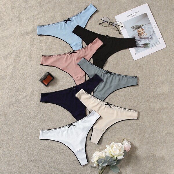 

7pack Plus Rib Panty Set, Multicolor