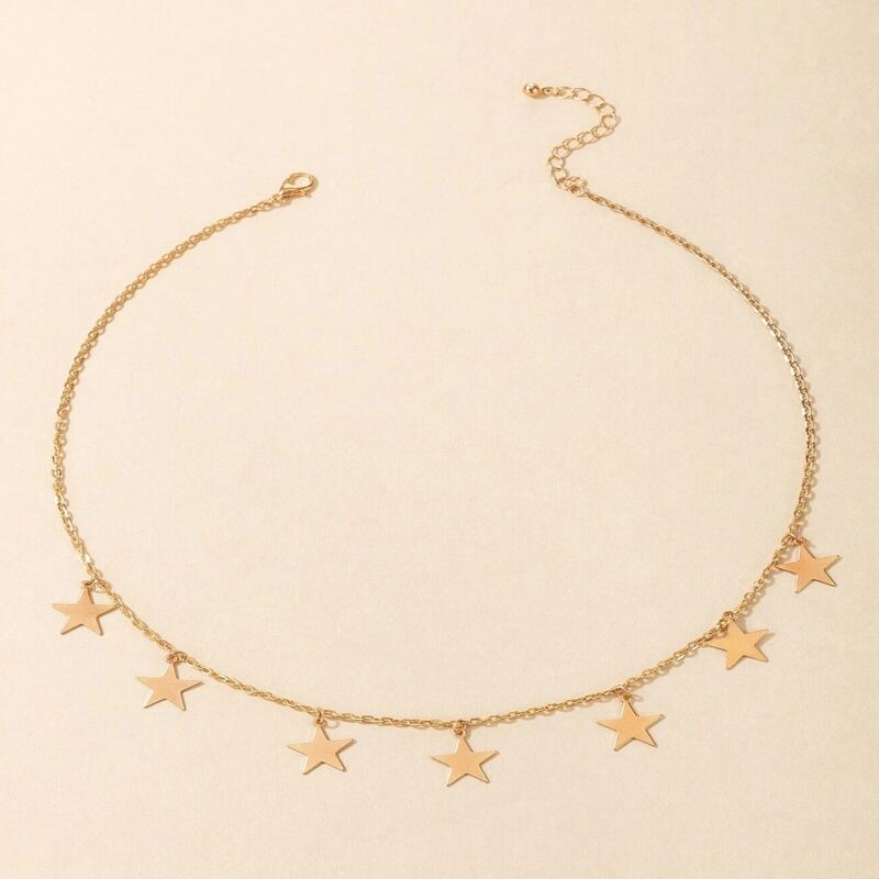 

Star Charm Necklace, Gold