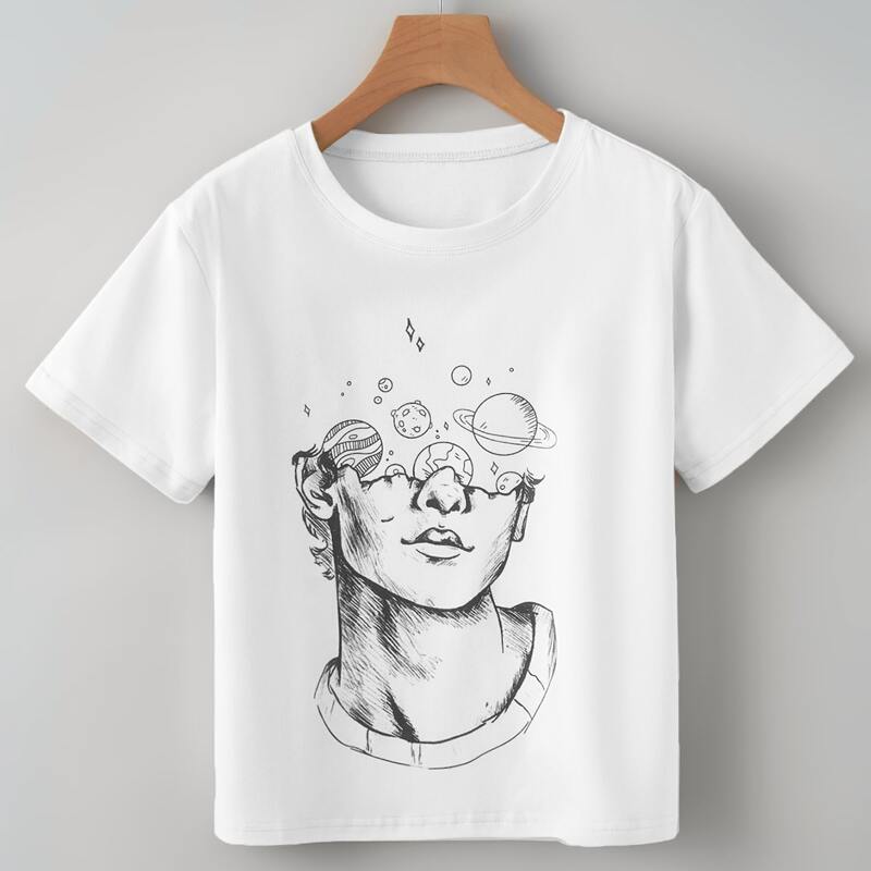 

Figure Graphic Tee, White