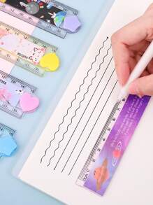 1 pièce Règle pliante aléatoire, Règles - Multicolore - Voir 3