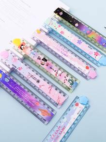 1 pièce Règle pliante aléatoire, Règles - Multicolore - Voir 4