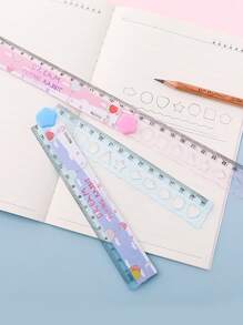 1 pièce Règle pliante aléatoire, Règles - Multicolore - Voir 5