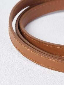 MOTF PREMIUM RING DECOR SKINNY BELT - Brown - View 5