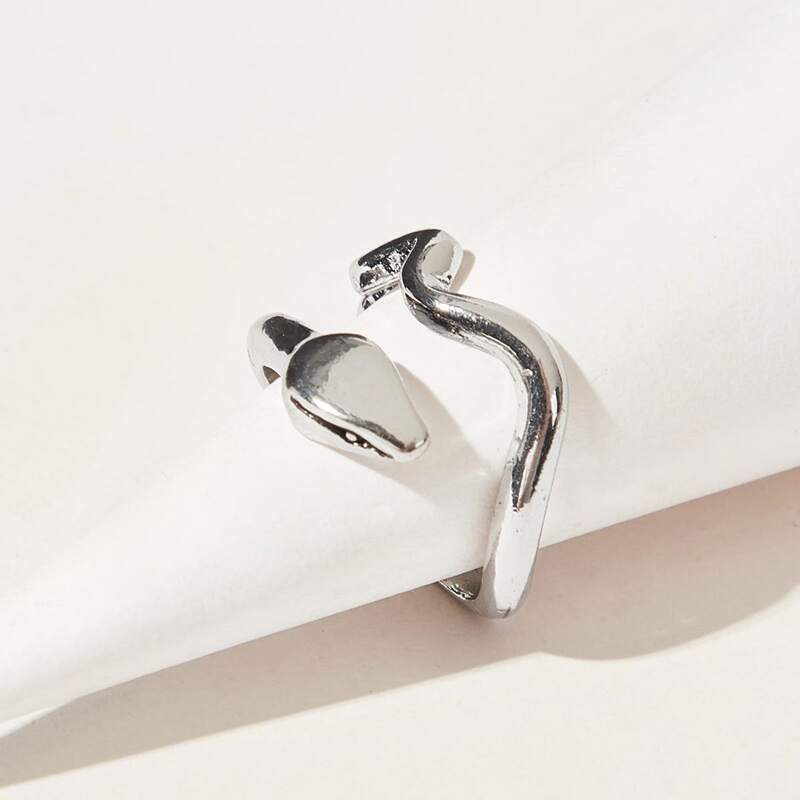 

Snake Wrap Ring, Silver