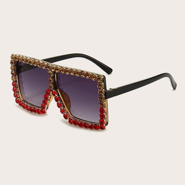 

Girls Rhinestone Decor Sunglasses, Dusty purple