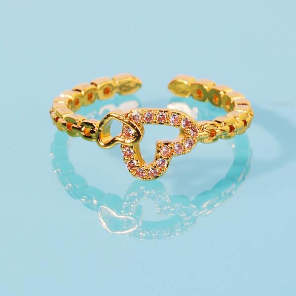 

Gold Plated Zircon Decor Ring