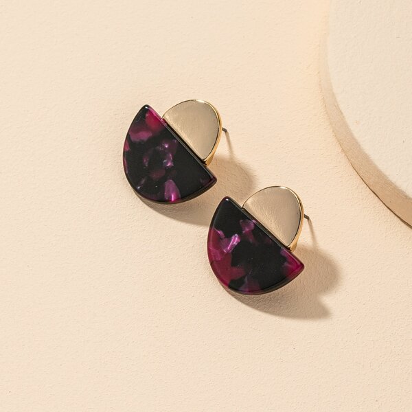 

Geometric Stud Earrings, Multicolor